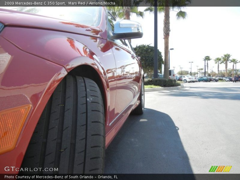 Mars Red / Almond/Mocha 2009 Mercedes-Benz C 350 Sport