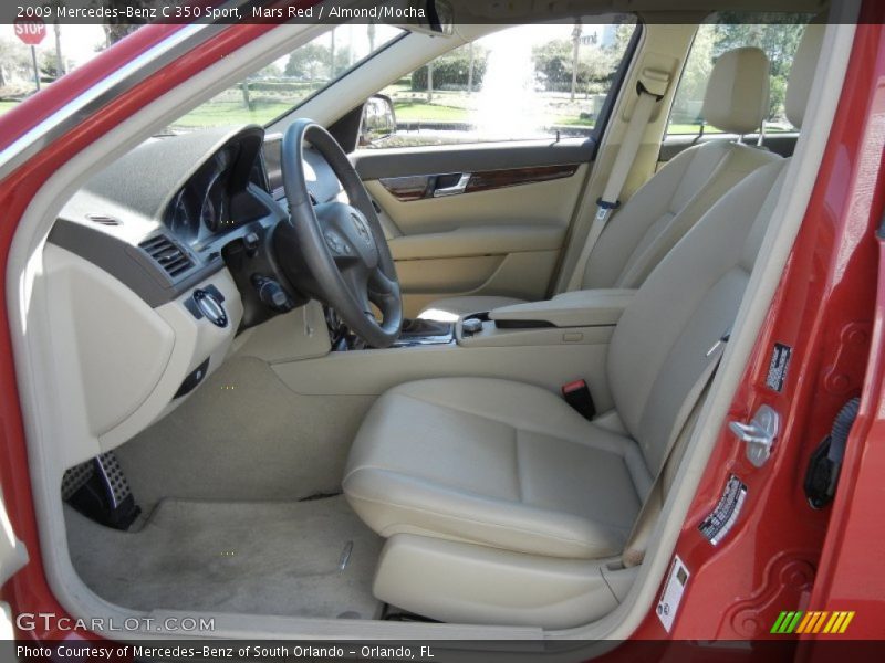 Mars Red / Almond/Mocha 2009 Mercedes-Benz C 350 Sport