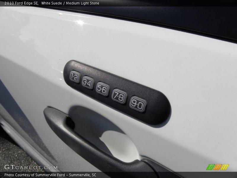 White Suede / Medium Light Stone 2010 Ford Edge SE