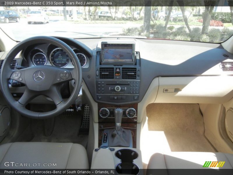 Mars Red / Almond/Mocha 2009 Mercedes-Benz C 350 Sport