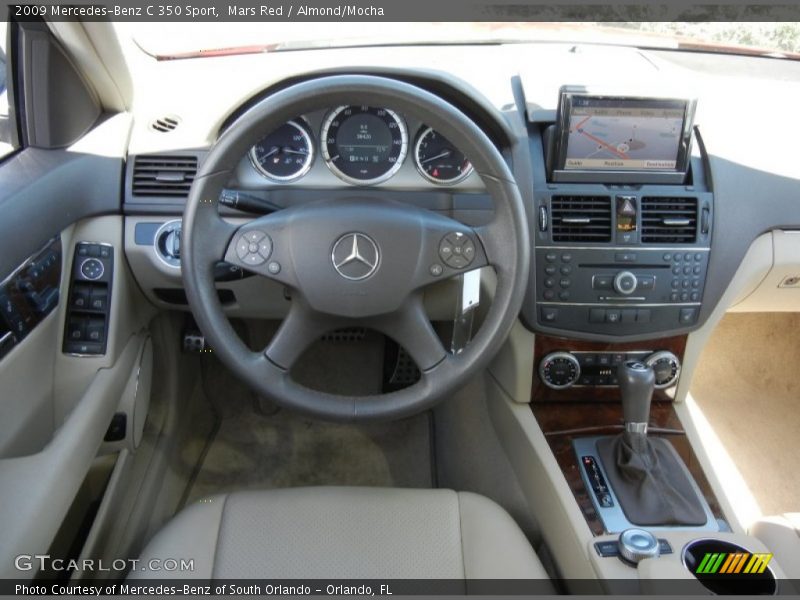 Mars Red / Almond/Mocha 2009 Mercedes-Benz C 350 Sport