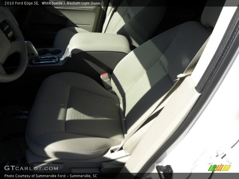White Suede / Medium Light Stone 2010 Ford Edge SE