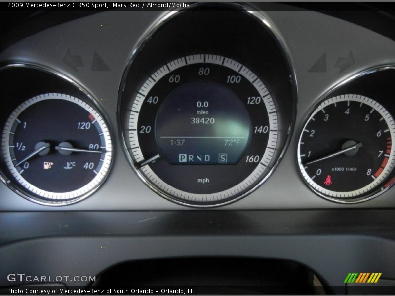 Mars Red / Almond/Mocha 2009 Mercedes-Benz C 350 Sport