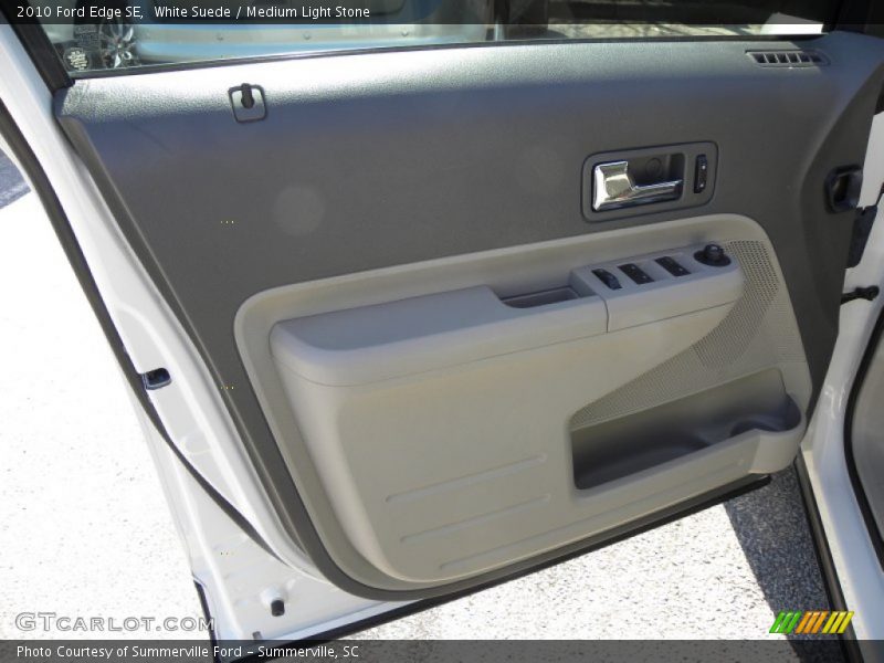 White Suede / Medium Light Stone 2010 Ford Edge SE