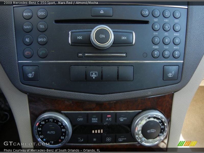 Mars Red / Almond/Mocha 2009 Mercedes-Benz C 350 Sport
