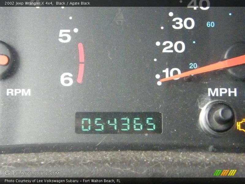 Black / Agate Black 2002 Jeep Wrangler X 4x4
