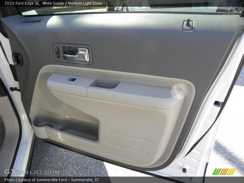 White Suede / Medium Light Stone 2010 Ford Edge SE