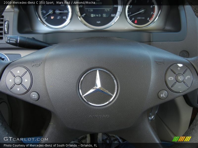 Mars Red / Almond/Mocha 2009 Mercedes-Benz C 350 Sport