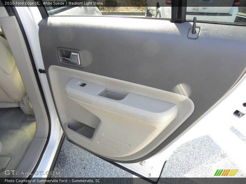 White Suede / Medium Light Stone 2010 Ford Edge SE