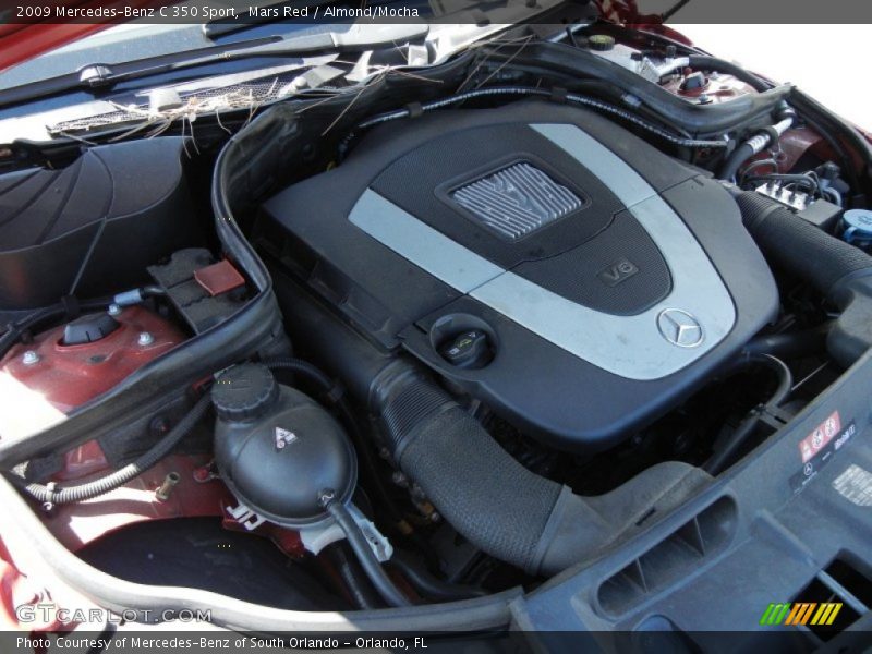 Mars Red / Almond/Mocha 2009 Mercedes-Benz C 350 Sport