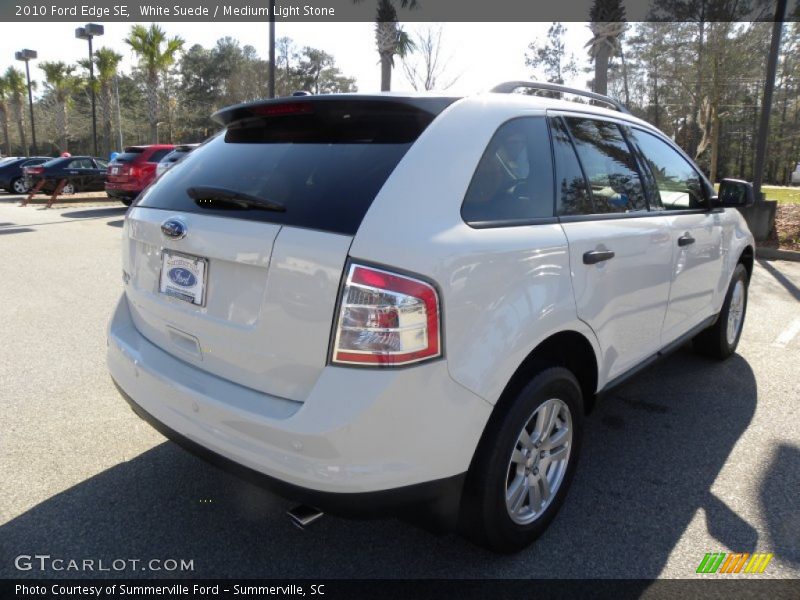 White Suede / Medium Light Stone 2010 Ford Edge SE