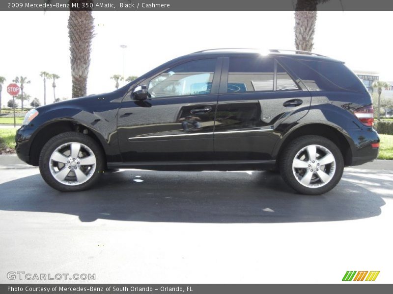 Black / Cashmere 2009 Mercedes-Benz ML 350 4Matic