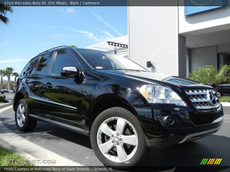 Black / Cashmere 2009 Mercedes-Benz ML 350 4Matic