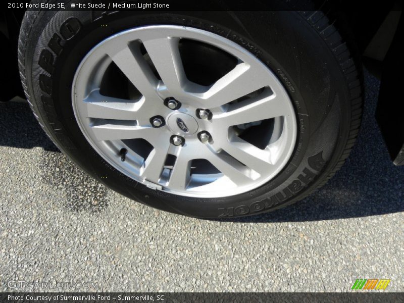 White Suede / Medium Light Stone 2010 Ford Edge SE