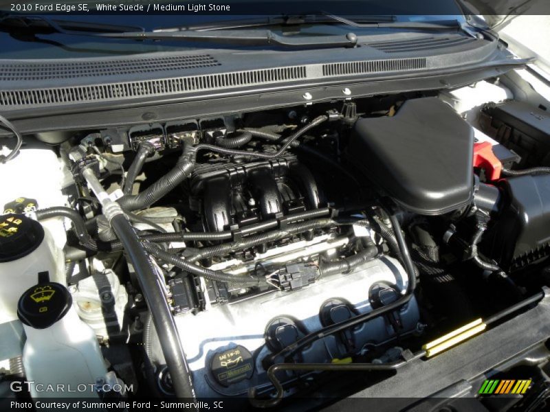 White Suede / Medium Light Stone 2010 Ford Edge SE