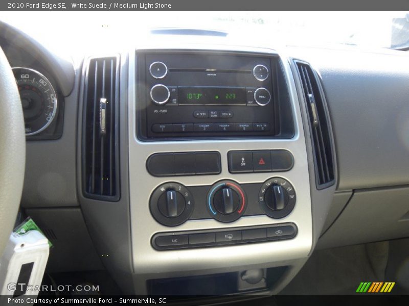White Suede / Medium Light Stone 2010 Ford Edge SE