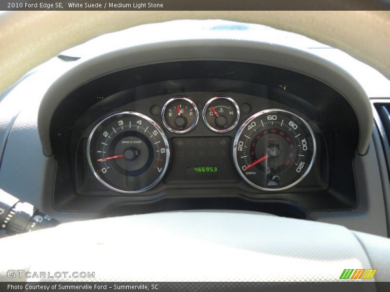 White Suede / Medium Light Stone 2010 Ford Edge SE