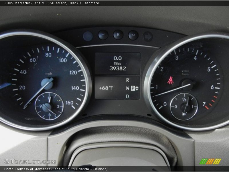 Black / Cashmere 2009 Mercedes-Benz ML 350 4Matic