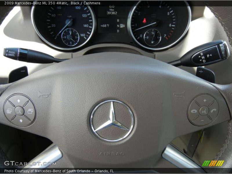 Black / Cashmere 2009 Mercedes-Benz ML 350 4Matic