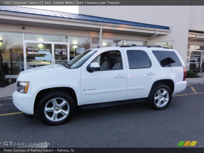 Summit White / Dark Titanium/Light Titanium 2007 Chevrolet Tahoe LTZ 4x4