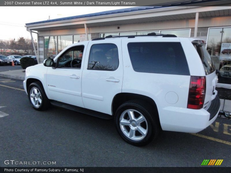 Summit White / Dark Titanium/Light Titanium 2007 Chevrolet Tahoe LTZ 4x4