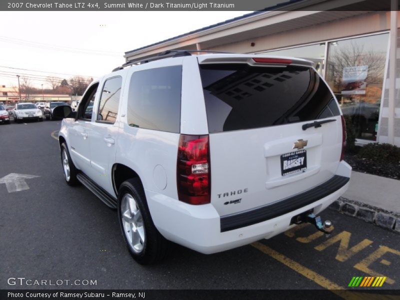 Summit White / Dark Titanium/Light Titanium 2007 Chevrolet Tahoe LTZ 4x4