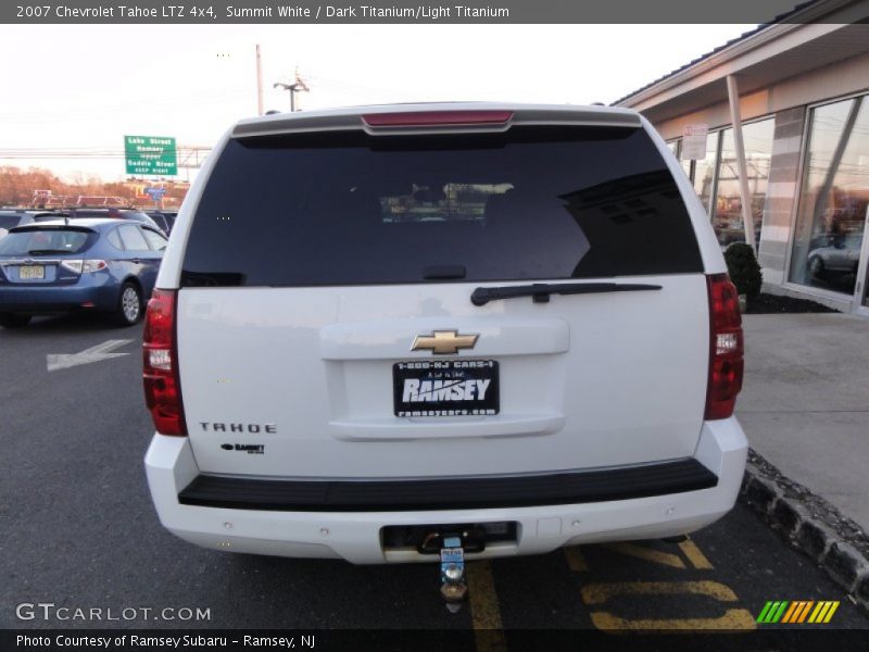 Summit White / Dark Titanium/Light Titanium 2007 Chevrolet Tahoe LTZ 4x4