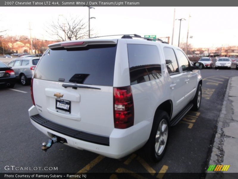 Summit White / Dark Titanium/Light Titanium 2007 Chevrolet Tahoe LTZ 4x4