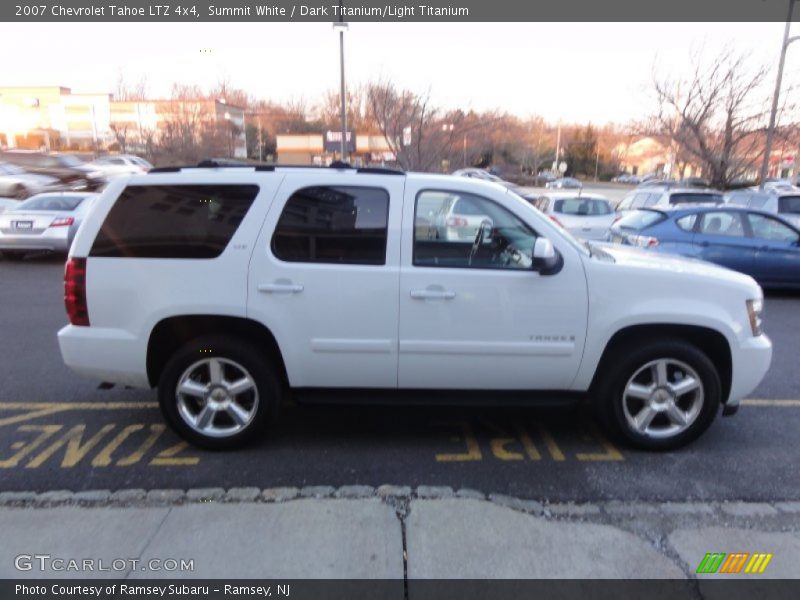 Summit White / Dark Titanium/Light Titanium 2007 Chevrolet Tahoe LTZ 4x4