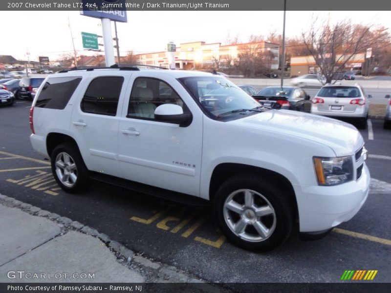 Summit White / Dark Titanium/Light Titanium 2007 Chevrolet Tahoe LTZ 4x4