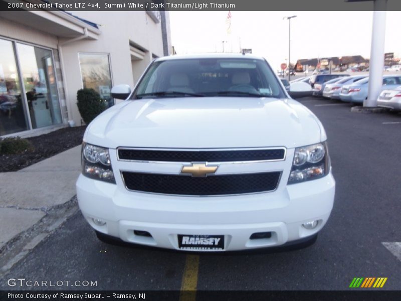 Summit White / Dark Titanium/Light Titanium 2007 Chevrolet Tahoe LTZ 4x4