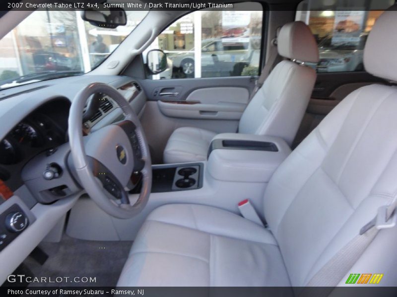Summit White / Dark Titanium/Light Titanium 2007 Chevrolet Tahoe LTZ 4x4