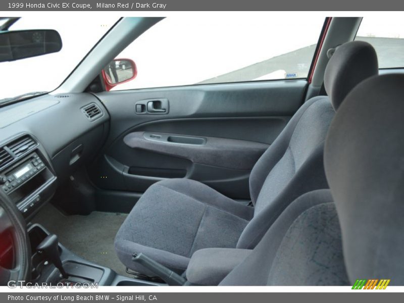 Milano Red / Dark Gray 1999 Honda Civic EX Coupe
