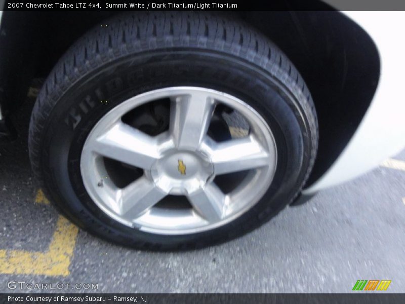 Summit White / Dark Titanium/Light Titanium 2007 Chevrolet Tahoe LTZ 4x4