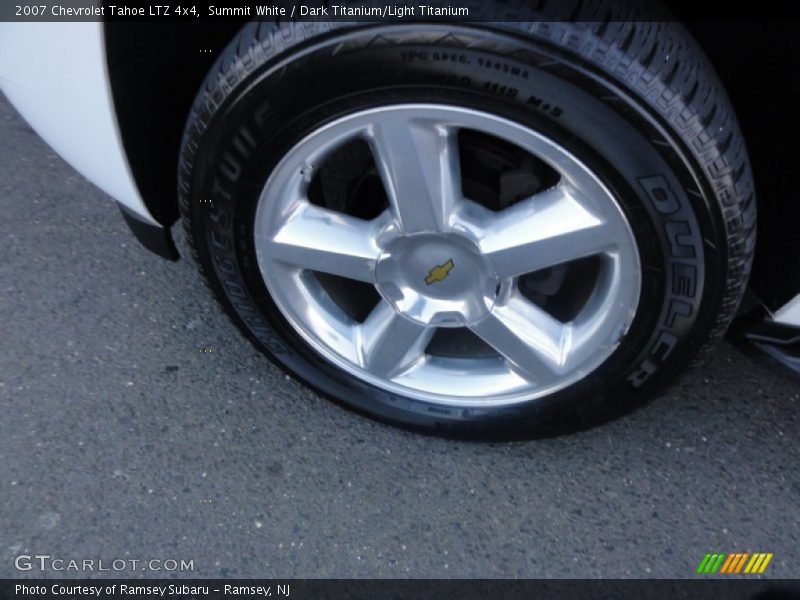 Summit White / Dark Titanium/Light Titanium 2007 Chevrolet Tahoe LTZ 4x4