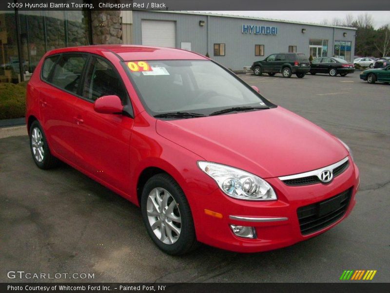 Chilipepper Red / Black 2009 Hyundai Elantra Touring