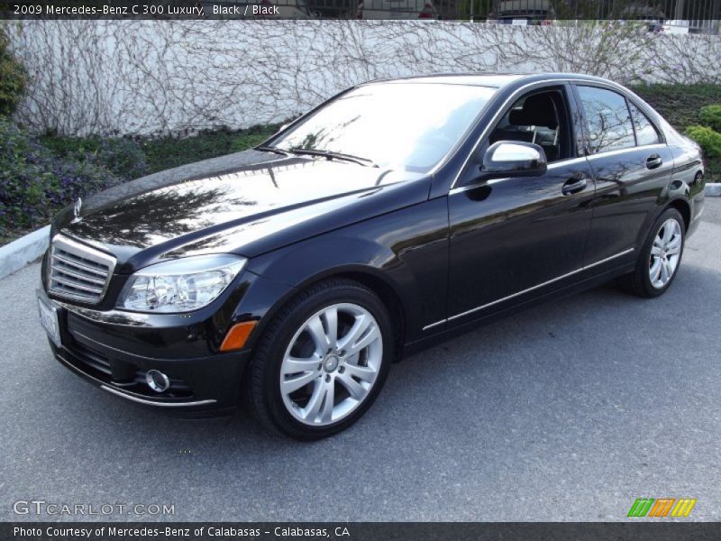 Black / Black 2009 Mercedes-Benz C 300 Luxury