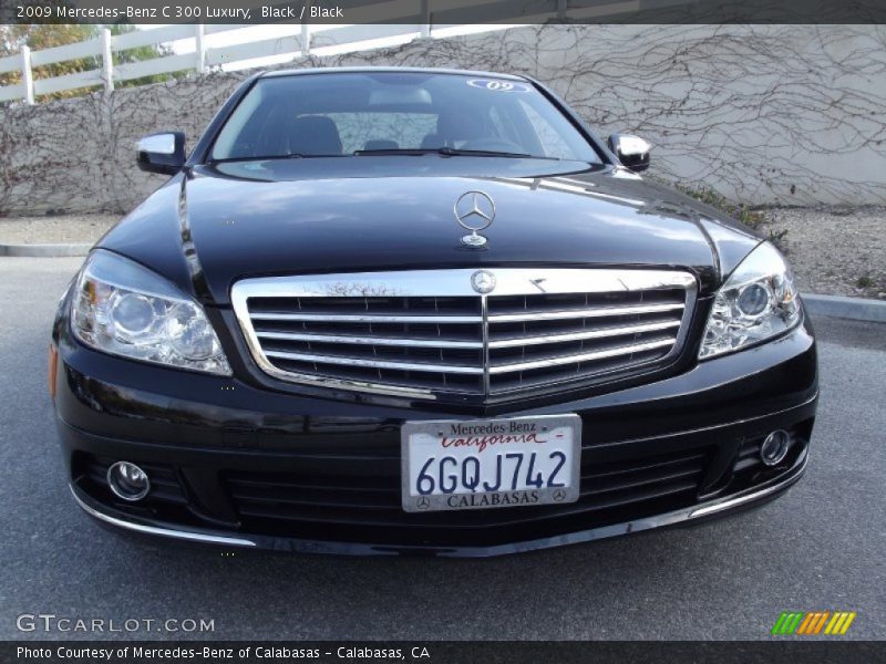 Black / Black 2009 Mercedes-Benz C 300 Luxury