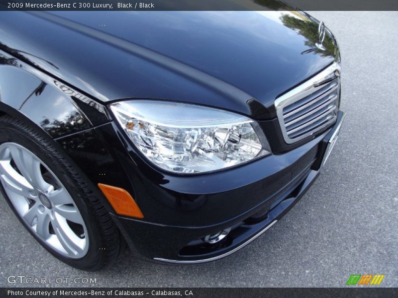 Black / Black 2009 Mercedes-Benz C 300 Luxury