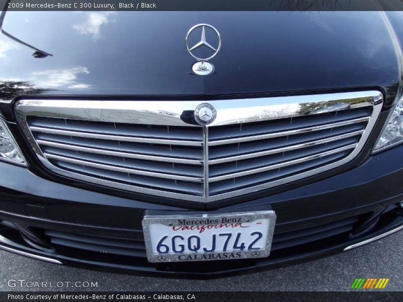 Black / Black 2009 Mercedes-Benz C 300 Luxury