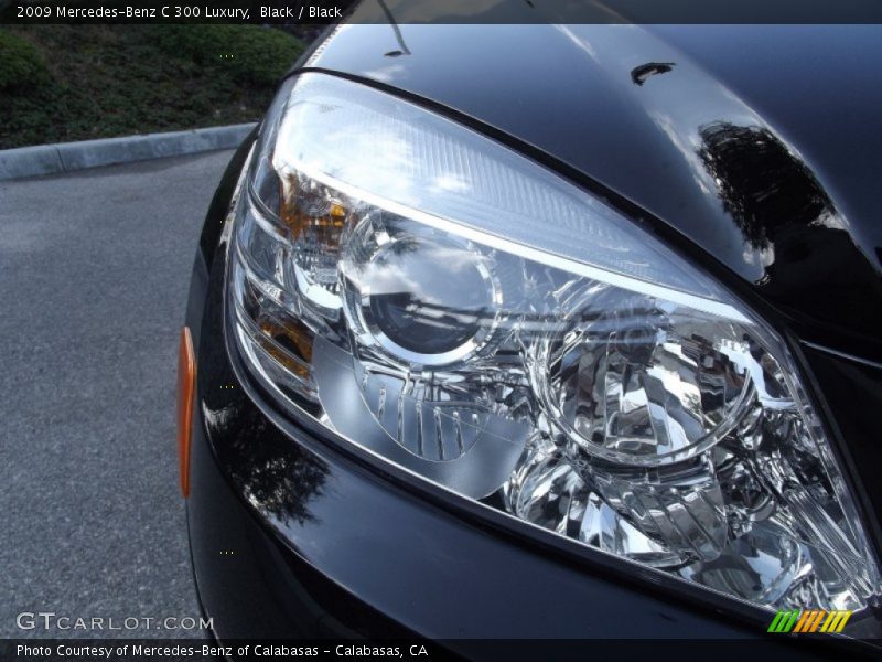 Black / Black 2009 Mercedes-Benz C 300 Luxury