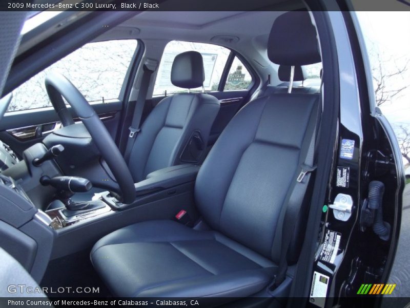 Black / Black 2009 Mercedes-Benz C 300 Luxury