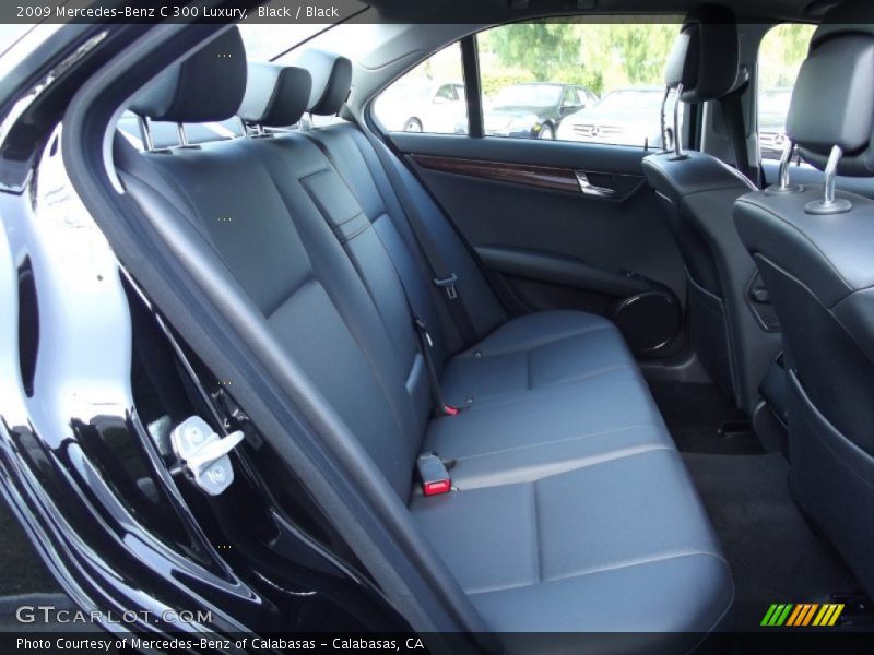 Black / Black 2009 Mercedes-Benz C 300 Luxury