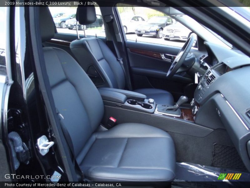 Black / Black 2009 Mercedes-Benz C 300 Luxury