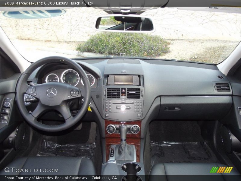 Black / Black 2009 Mercedes-Benz C 300 Luxury
