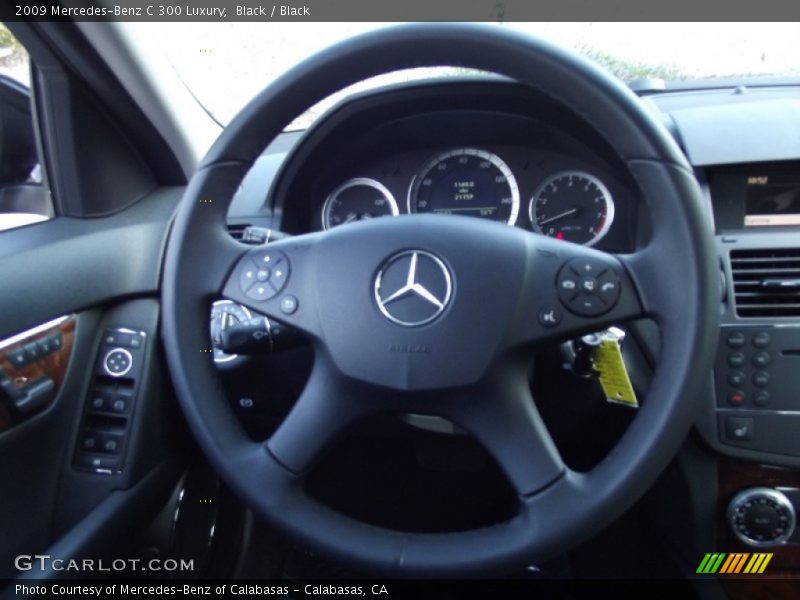 Black / Black 2009 Mercedes-Benz C 300 Luxury