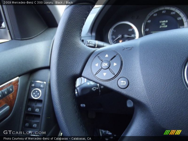 Black / Black 2009 Mercedes-Benz C 300 Luxury