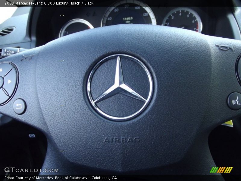 Black / Black 2009 Mercedes-Benz C 300 Luxury