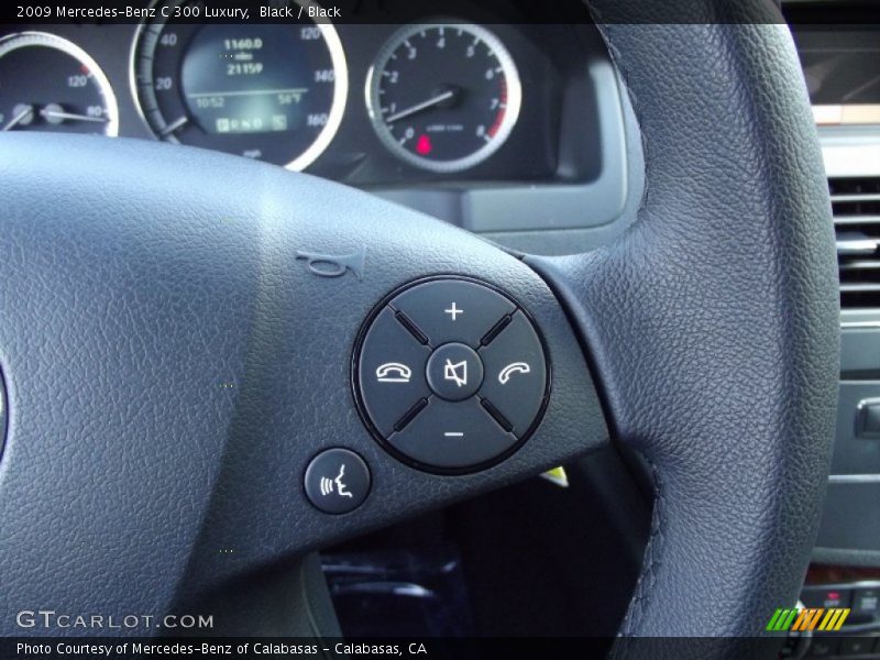 Black / Black 2009 Mercedes-Benz C 300 Luxury