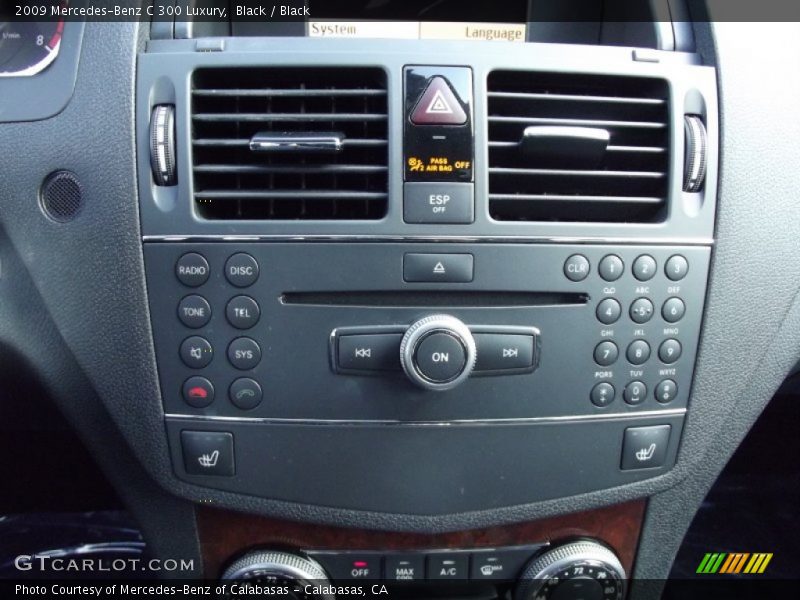Black / Black 2009 Mercedes-Benz C 300 Luxury